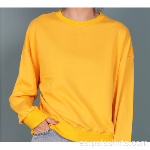 Sudaderas con capucha de cuello redondo para mujer